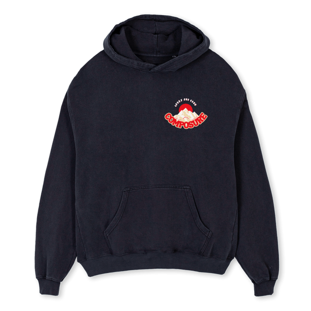 CAMPARI BOIZ Vintage Black Oversized Hoodie.