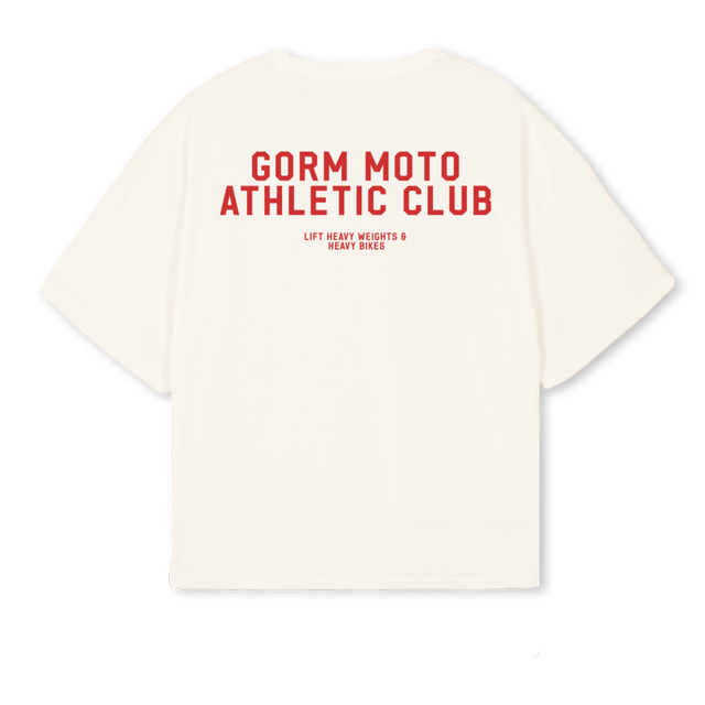 ATLRED Vintage White Oversized Boxy Tee.