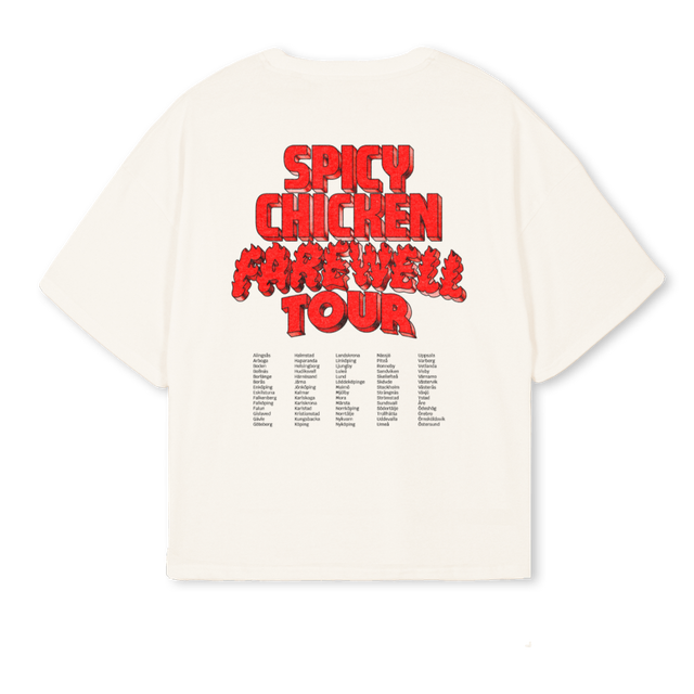 FARWELL TSH Vintage White Oversized Boxy Tee.