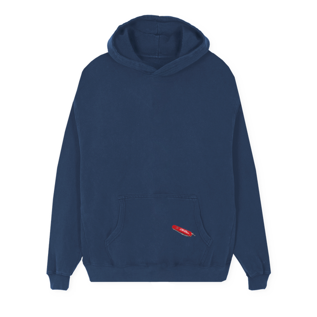 GOTYOURBACKHOODIE Navy Blue Regular Hoodie.