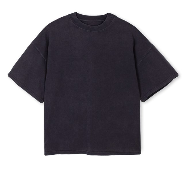 SOLISCOOKED Vintage Black Oversized Boxy Tee.