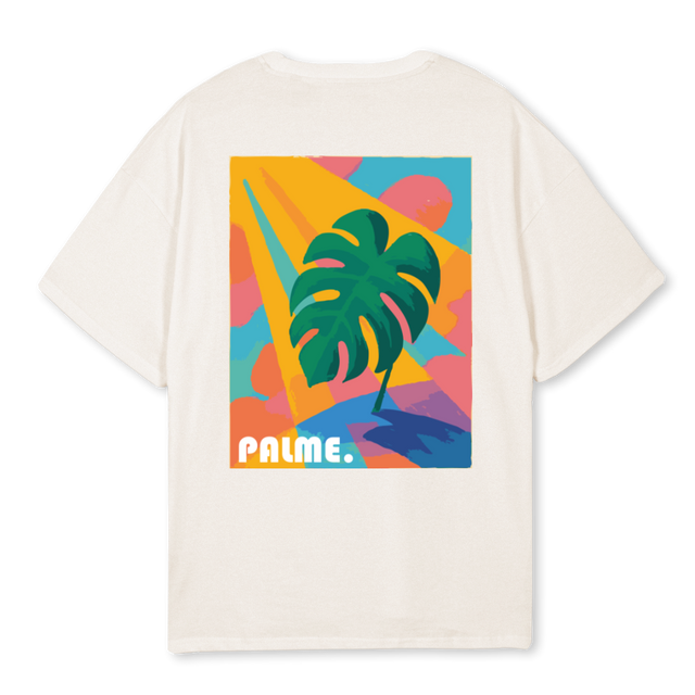 PALMESHIRT Vintage White Oversized Tee.