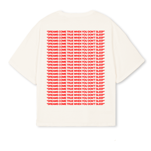 PERSONA Vintage White Oversized Boxy Tee.