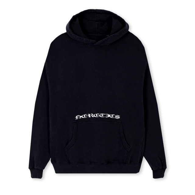 HERETICFLAGHOODIE Black Regular Hoodie.