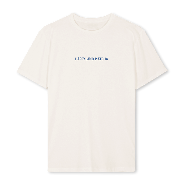 HAPPYLAND BASI Vintage White Regular Tee.