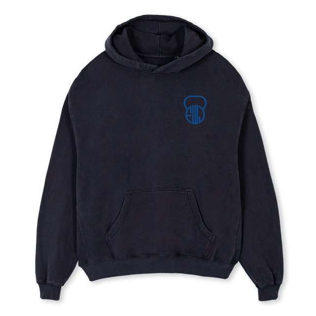 VINTAGEBLACKHOODIEM Vintage Black Oversized Hoodie.