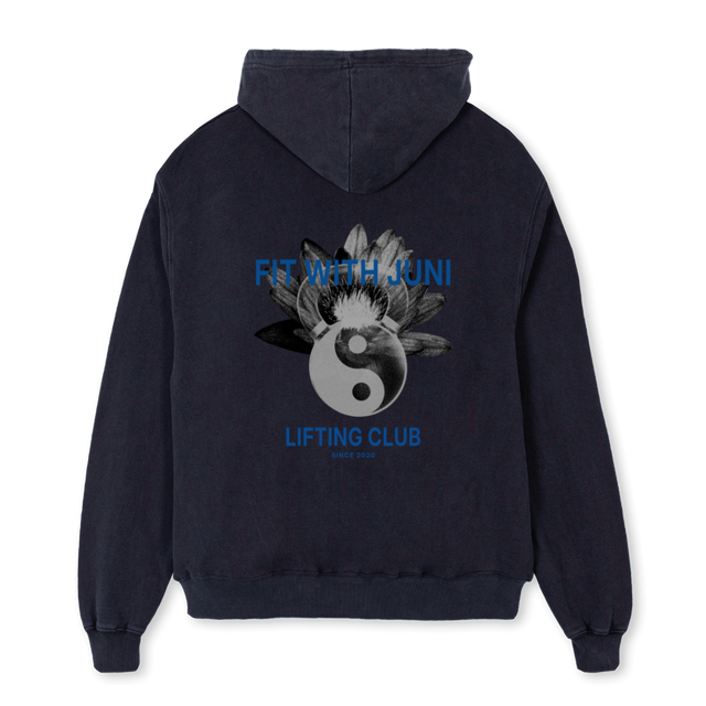 VINTAGEBLACKHOODIEM Vintage Black Oversized Hoodie.