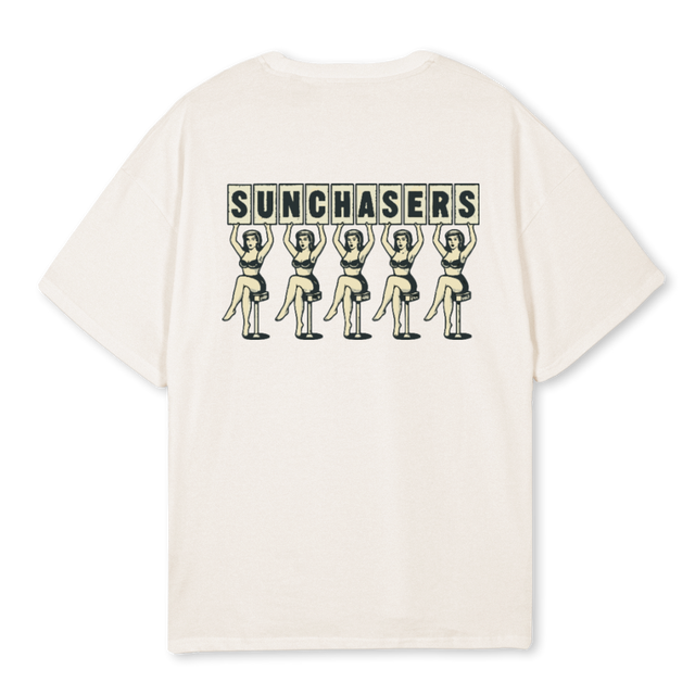GIRLS Vintage White Oversized Tee.