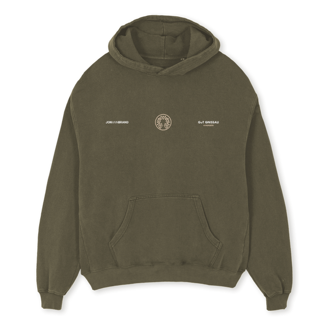 JVBGGFARMLIFE Vintage Olive Oversized Hoodie.