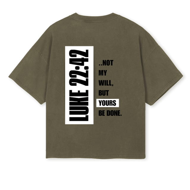 VERSE L Vintage Olive Oversized Boxy Tee.