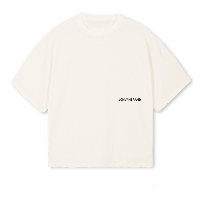 JVBCARMONDAYWHITEL Vintage White Oversized Boxy Tee.