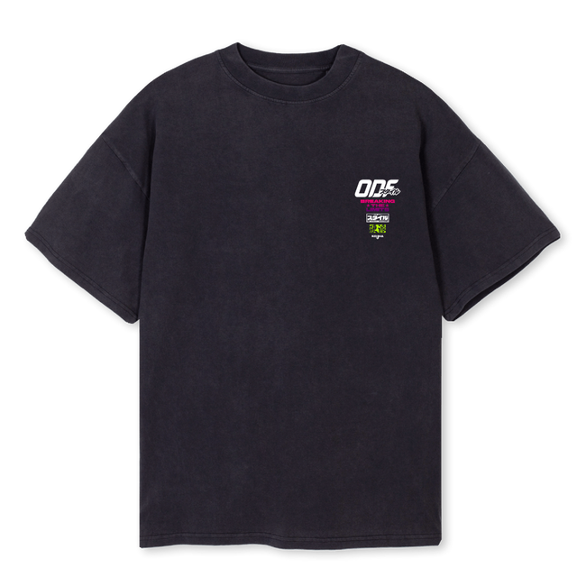 CMODFTSVB Vintage Black Oversized Tee.
