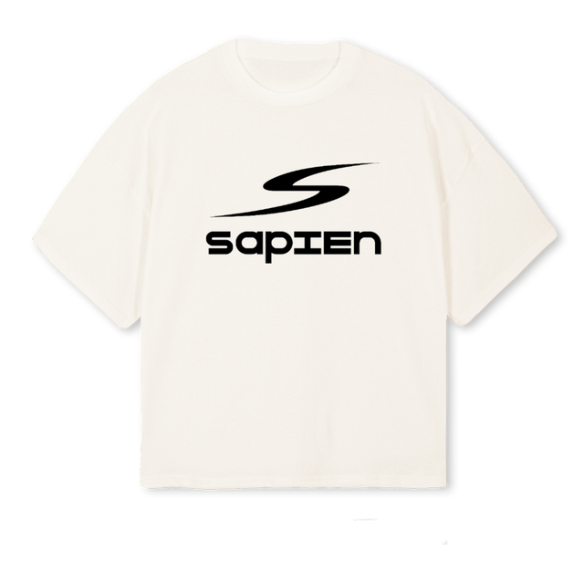 SAPIENTEEWHT Vintage White Oversized Boxy Tee.