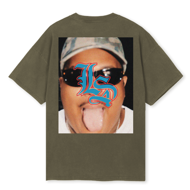LSTONY Vintage Olive Oversized Tee.