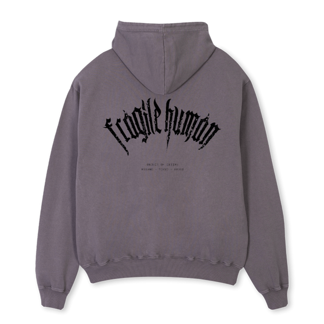 OLDLOG HD_PG Pigment Grey Oversized Hoodie.