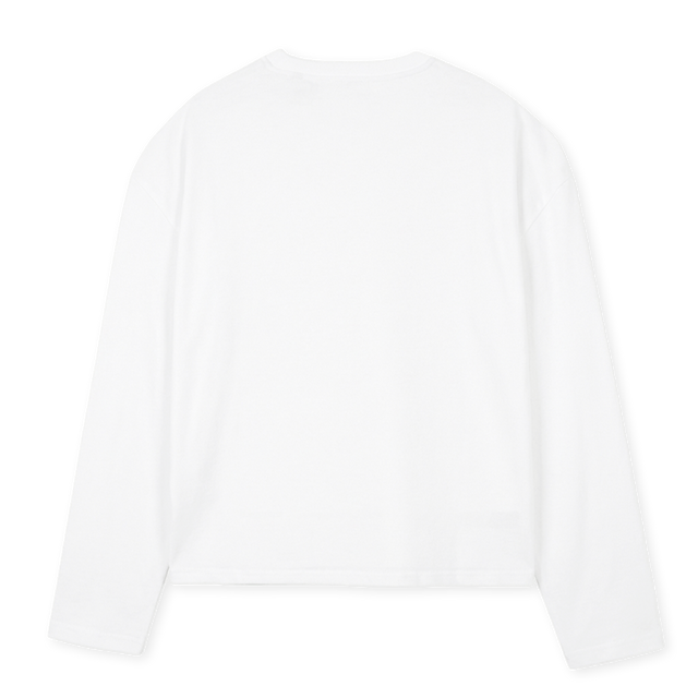 EFS STWOLS White Oversized Boxy LS Tee.