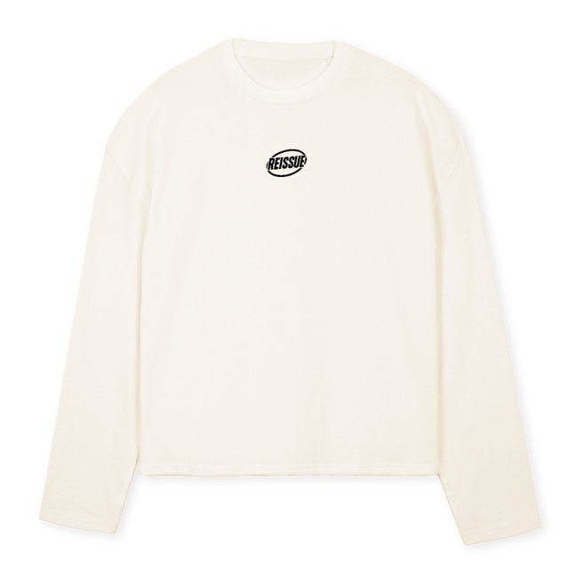 REISSUELSSAMPLE Vintage White Oversized Boxy LS Tee.