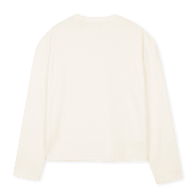 REISSUELSSAMPLE Vintage White Oversized Boxy LS Tee.