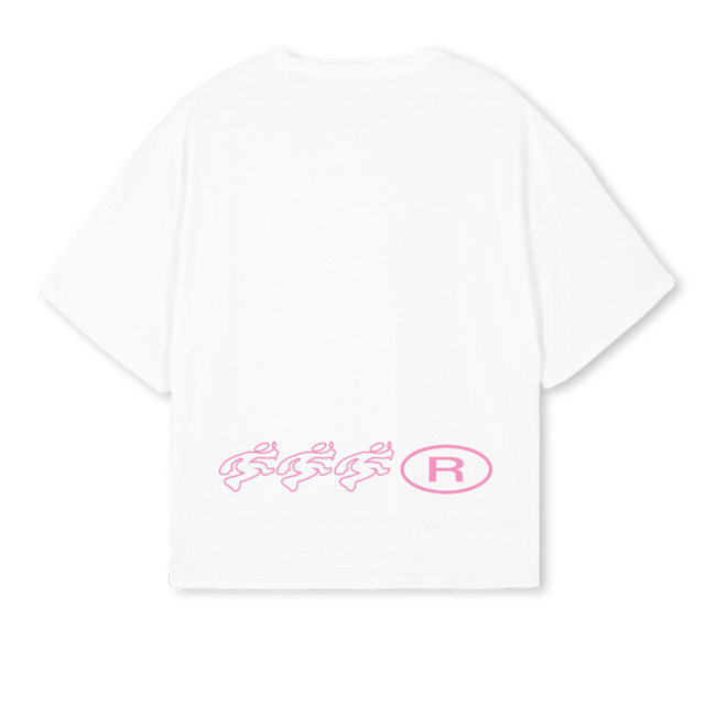 EEEE White Oversized Boxy Tee.