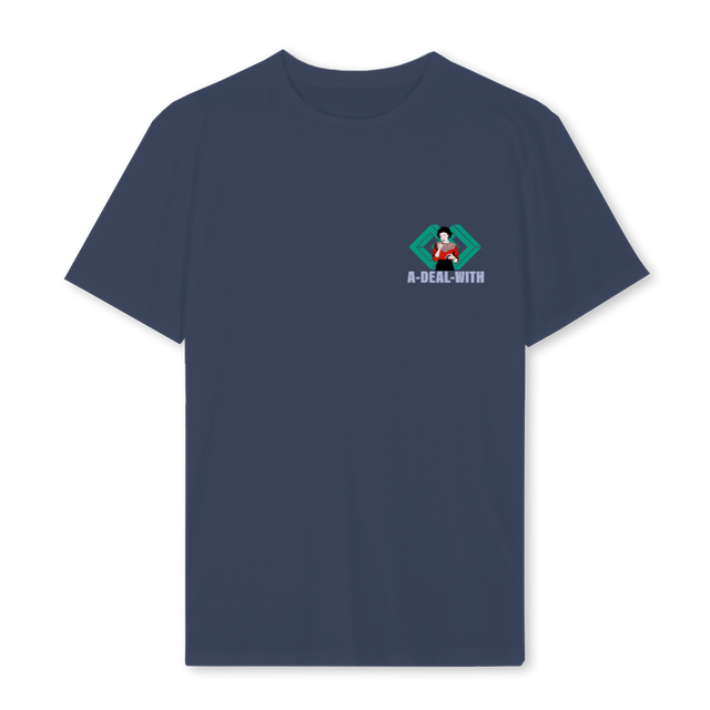 ADWAUDREY Navy Blue Regular Tee.