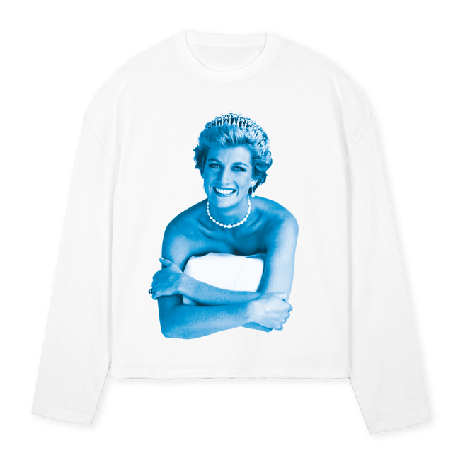 DIANA White Oversized Boxy LS Tee.