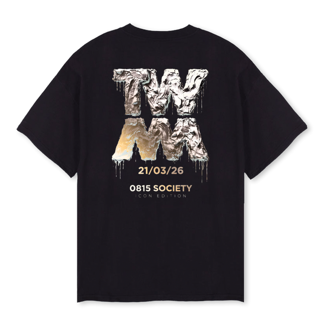 TWCREAM Black Oversized Tee.