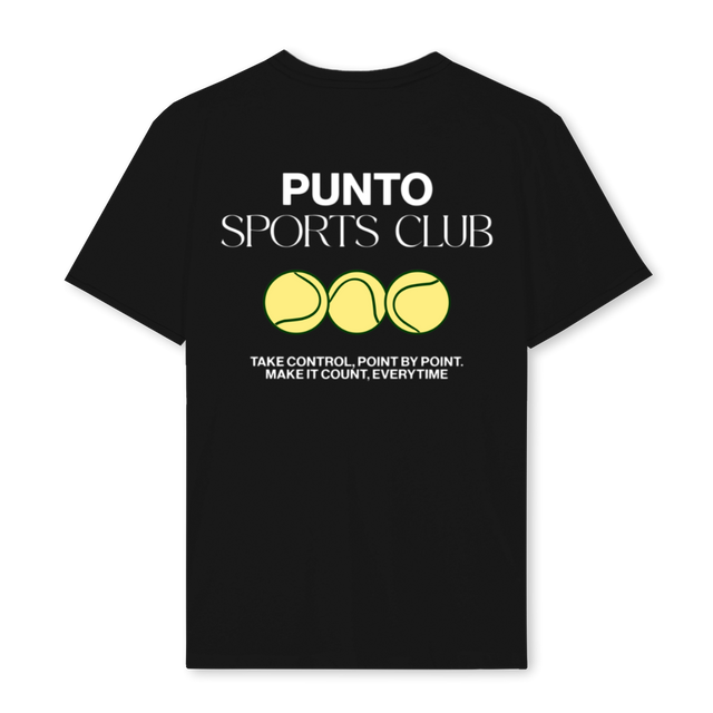 PUNTOXTHREES Black Regular Tee.