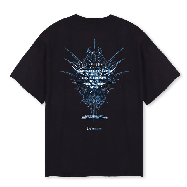 ISOLATED MERCH Black Oversized Tee.