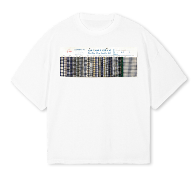 AVOIDCHECK White Oversized Boxy Tee.