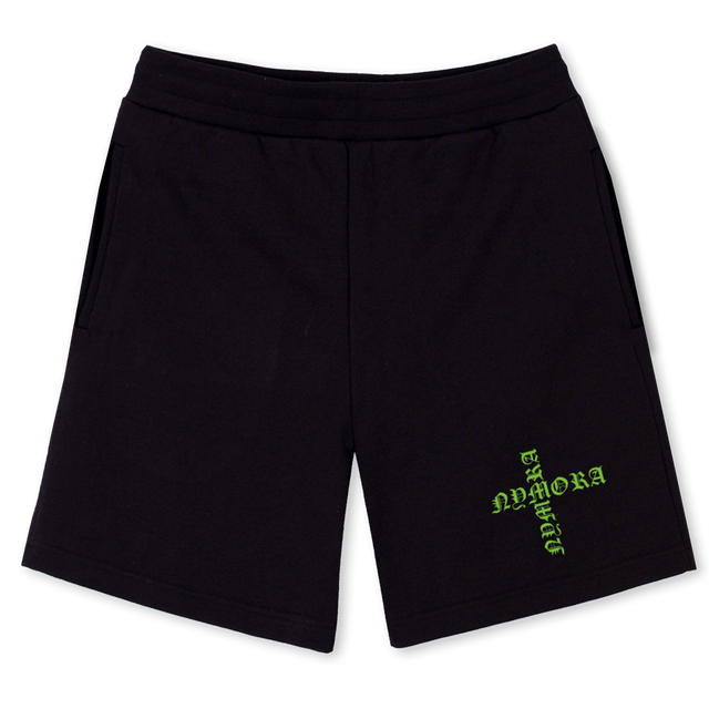 GGGGGGG Black Relaxed Sweatshorts.