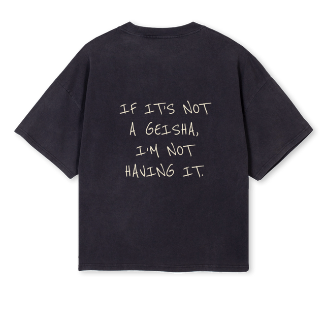 HAKONEVBFINAL Vintage Black Oversized Boxy Tee.