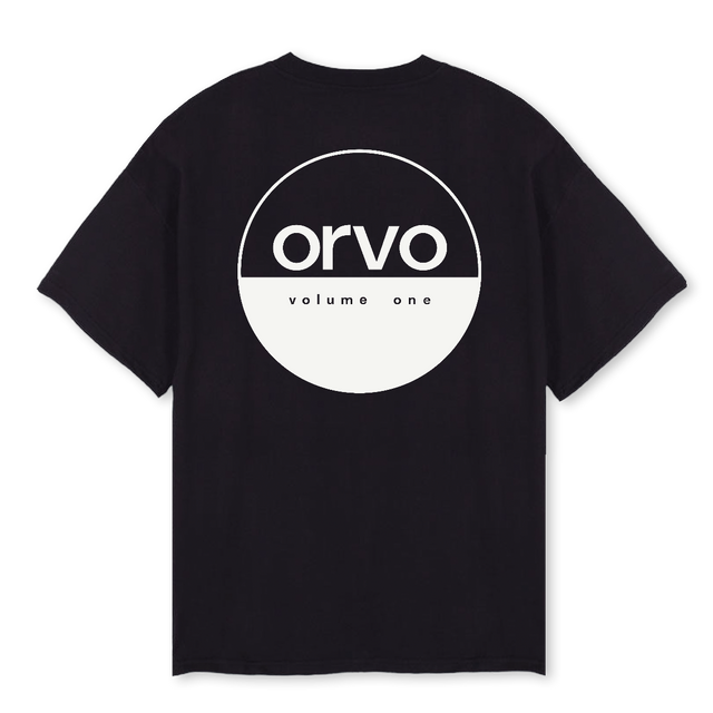 VOLUMEONE Black Oversized Tee.
