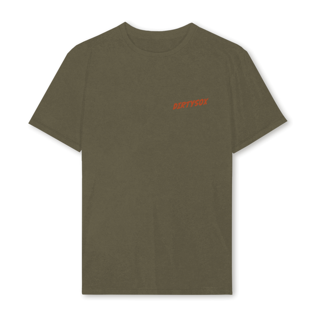 RIDEWALLISOLIVE Vintage Olive Regular Tee.