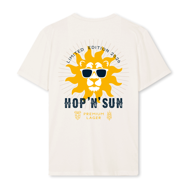 HOPNSUN Vintage White Regular Tee.