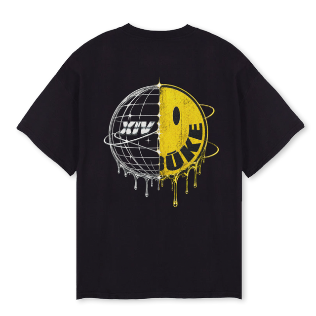 XIVREBUKE Black Oversized Tee.
