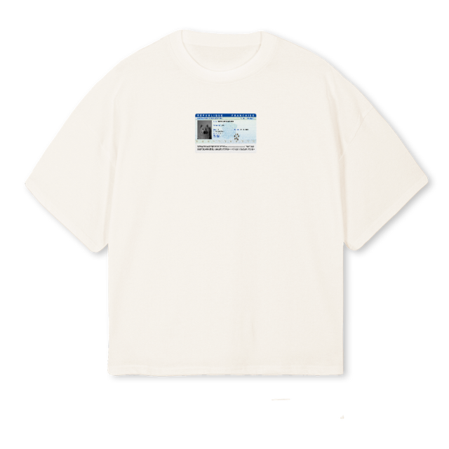 UVA CNI SSTWENTYSIX Vintage White Oversized Boxy Tee.