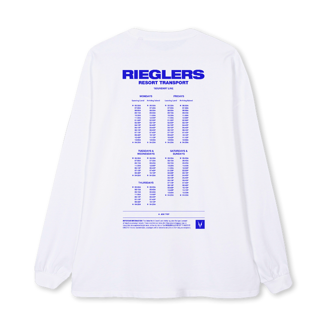 FERRYVERSIONFOUR White Oversized LS Tee.