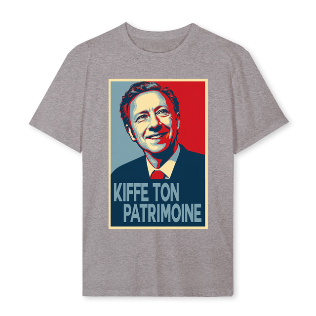 KIFFE Grey Marl Regular Tee.