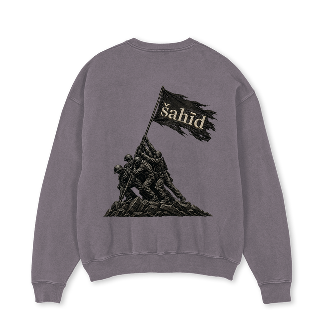 NATO Pigment Grey Oversized Crewneck Sweater.