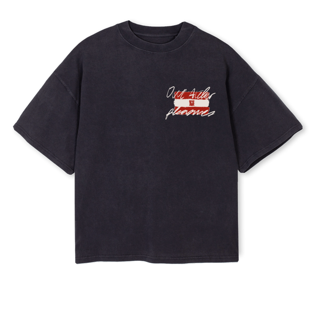 DROP Vintage Black Oversized Boxy Tee.