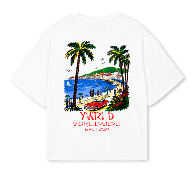 MSP White Oversized Boxy Tee.