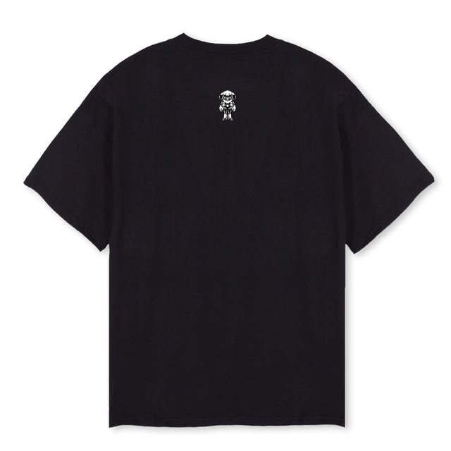 FORAYANLE Black Oversized Tee.