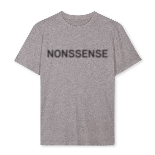 NONSSENSE Grey Marl Regular Tee.