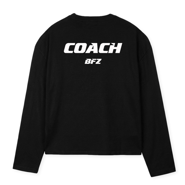 LONGSLEEVEBFZ Black Oversized Boxy LS Tee.