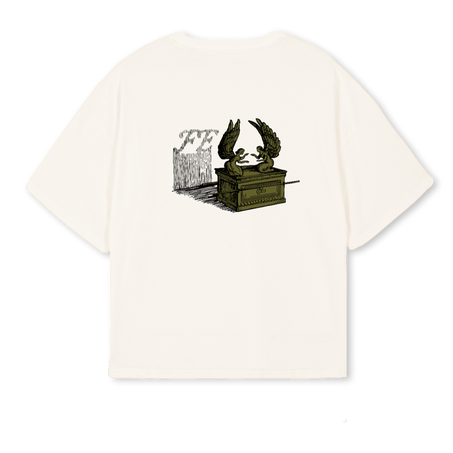 ARK Vintage White Oversized Boxy Tee.