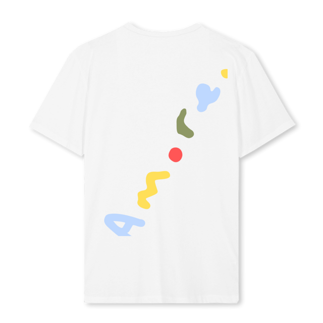 AMORE MULTI White Regular Tee.