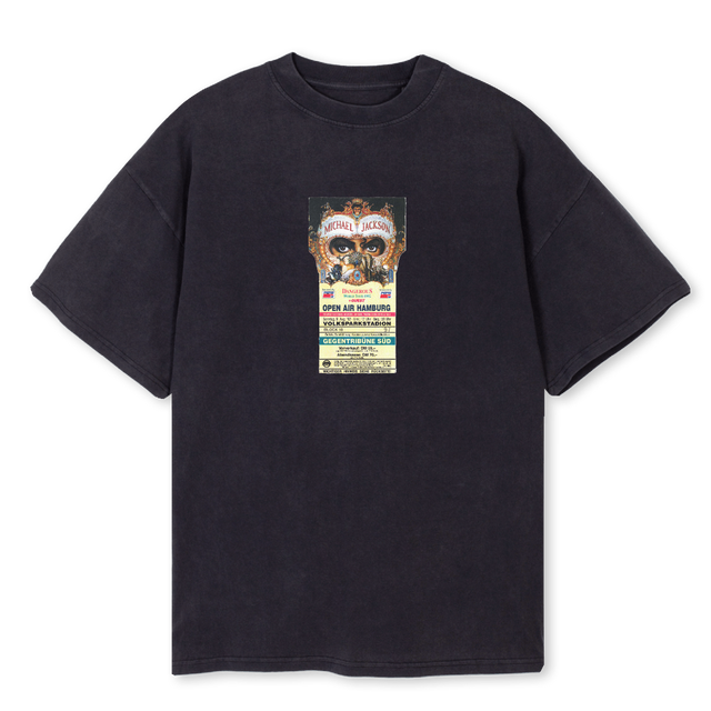 MICHAELNINETWO Vintage Black Oversized Tee.