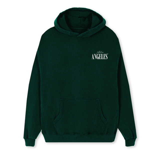 ANGELES HOODIEGREEN Wild Green Regular Hoodie.
