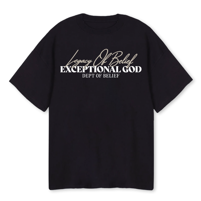 LOBEXCBLK Black Oversized Tee.