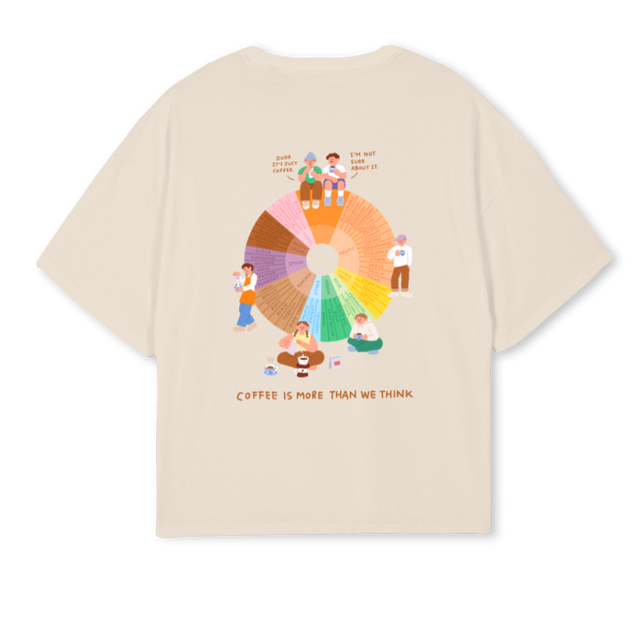 CIRCULO CALIMA Natural Oversized Boxy Tee.